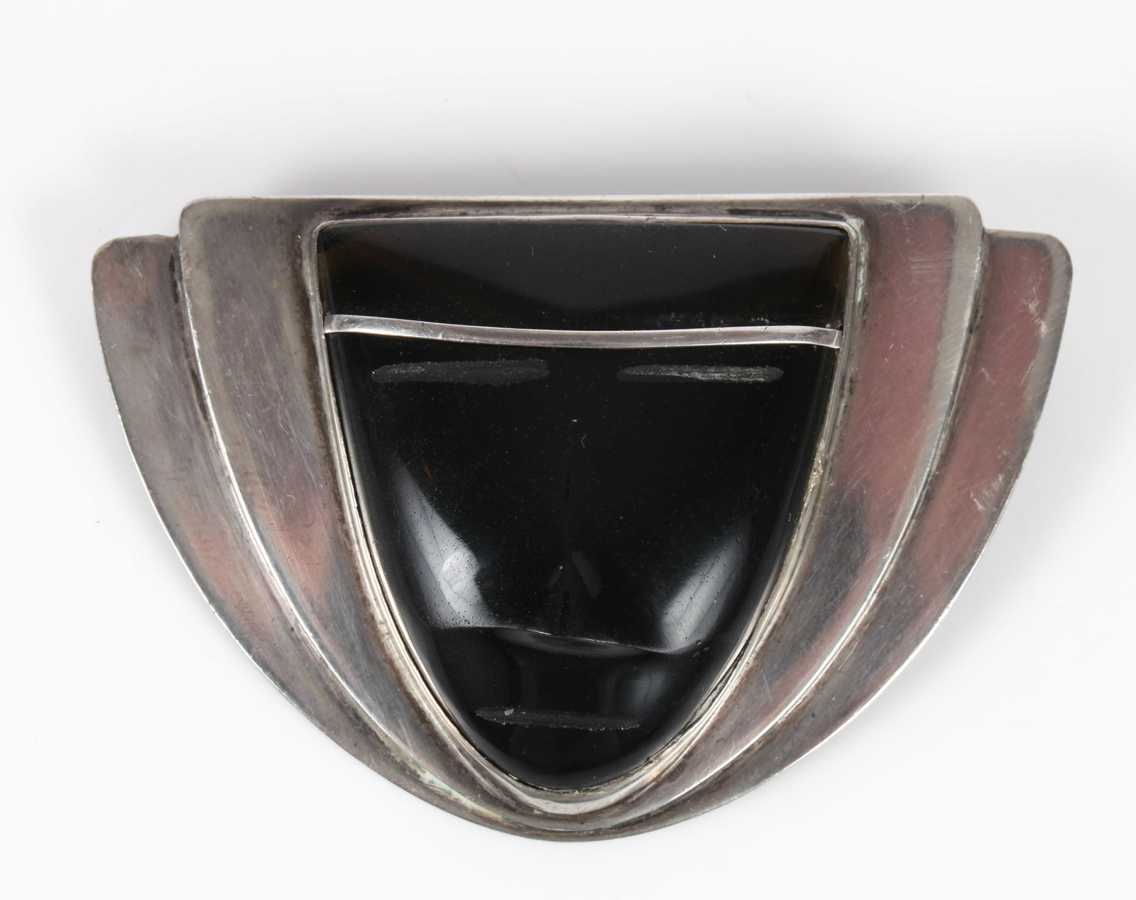 DAVIS MEXICAN SILVER MODERNIST BROOCH (1 of 4)