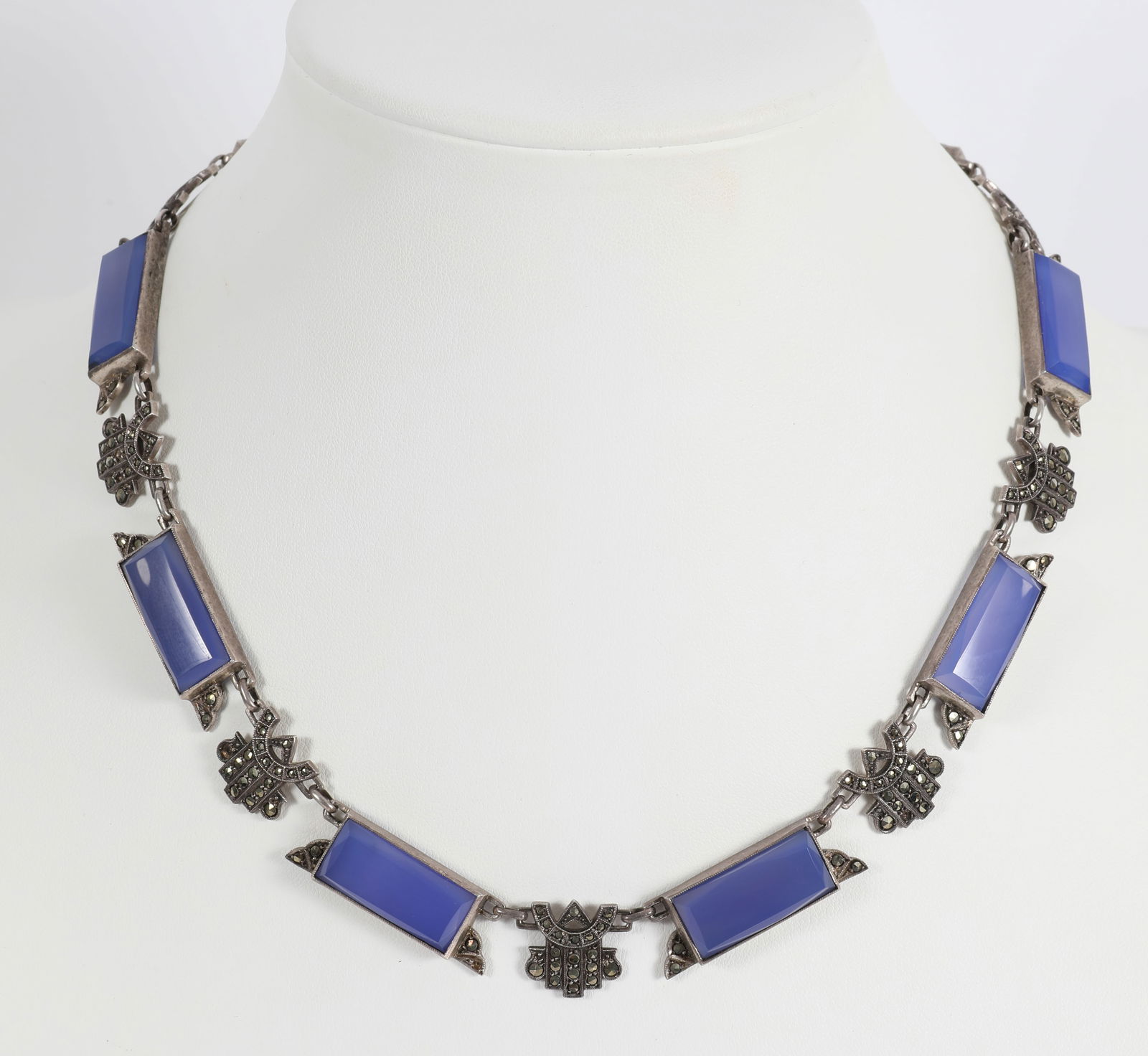 GERMAN STERLING ART DECO NECKLACE (1 of 7)