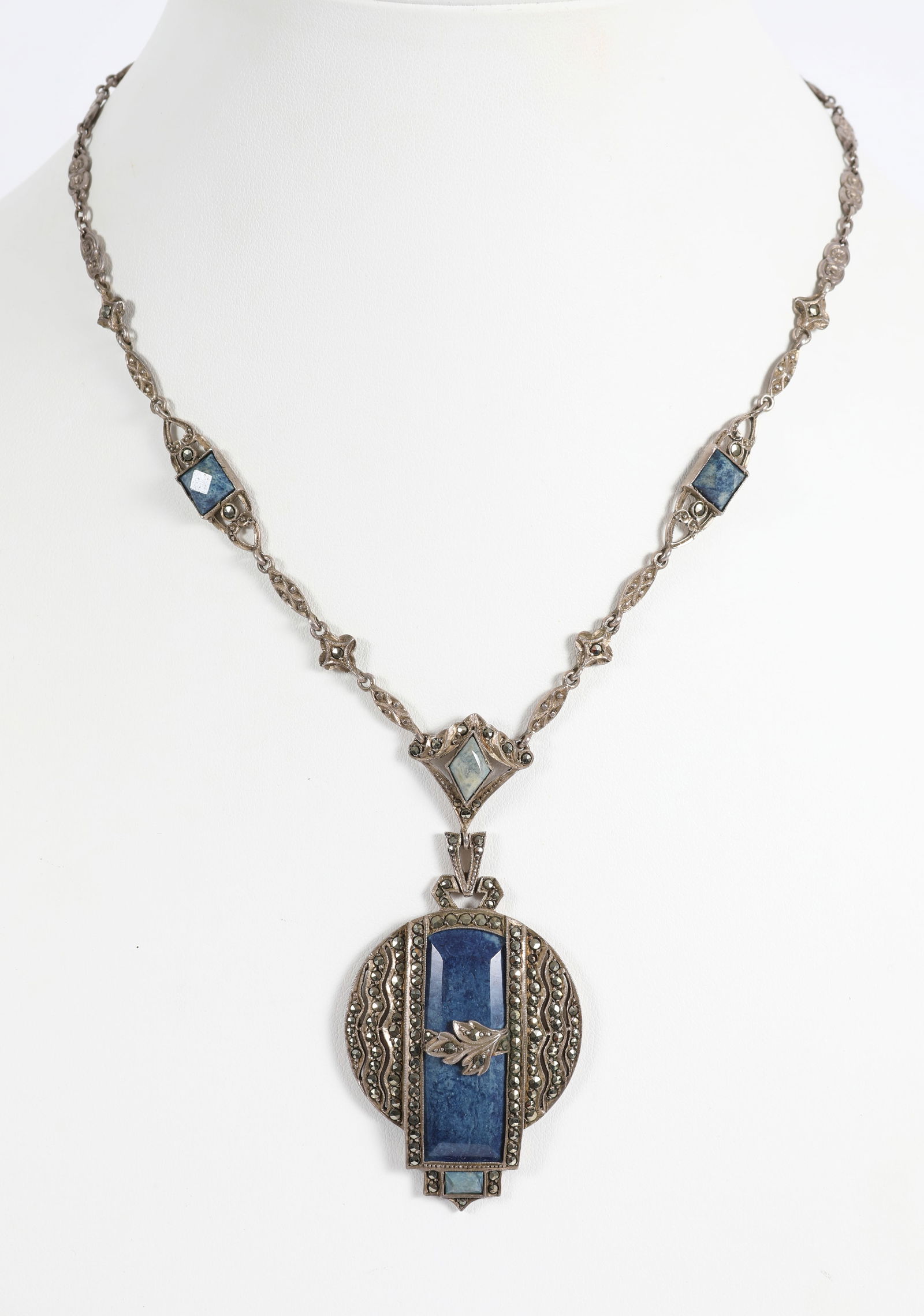 GERMAN STERLING ART DECO NECKLACE (1 of 7)