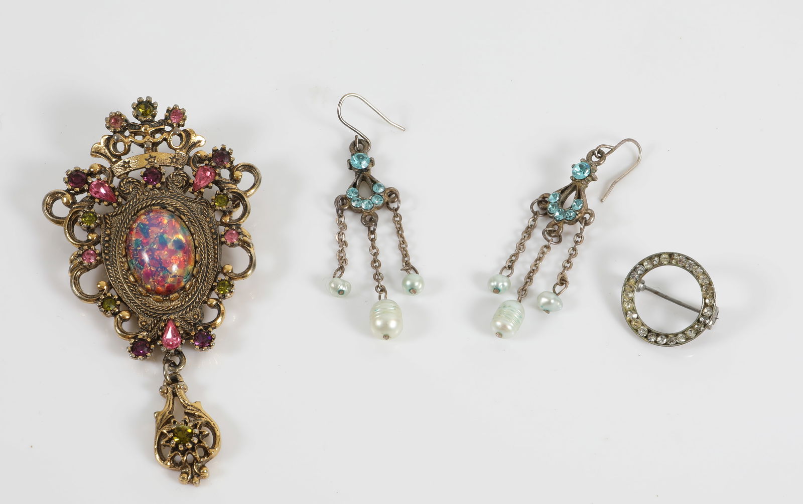 DESIGNER BROOCH, ETC. (3) PCS. (1 of 9)