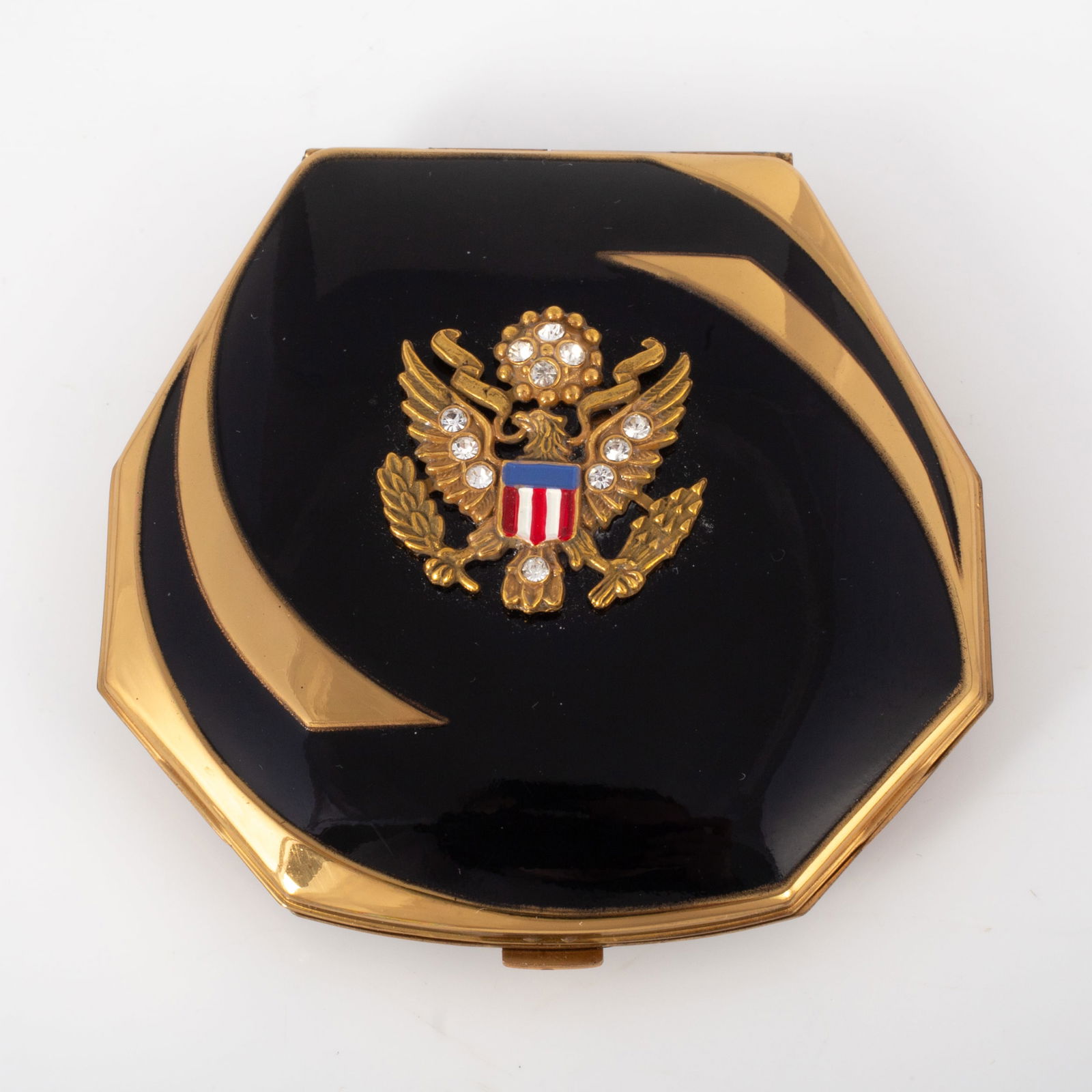 ELGIN AMERICAN ENAMELED "GREAT SEAL" COMPACT (1 of 6)