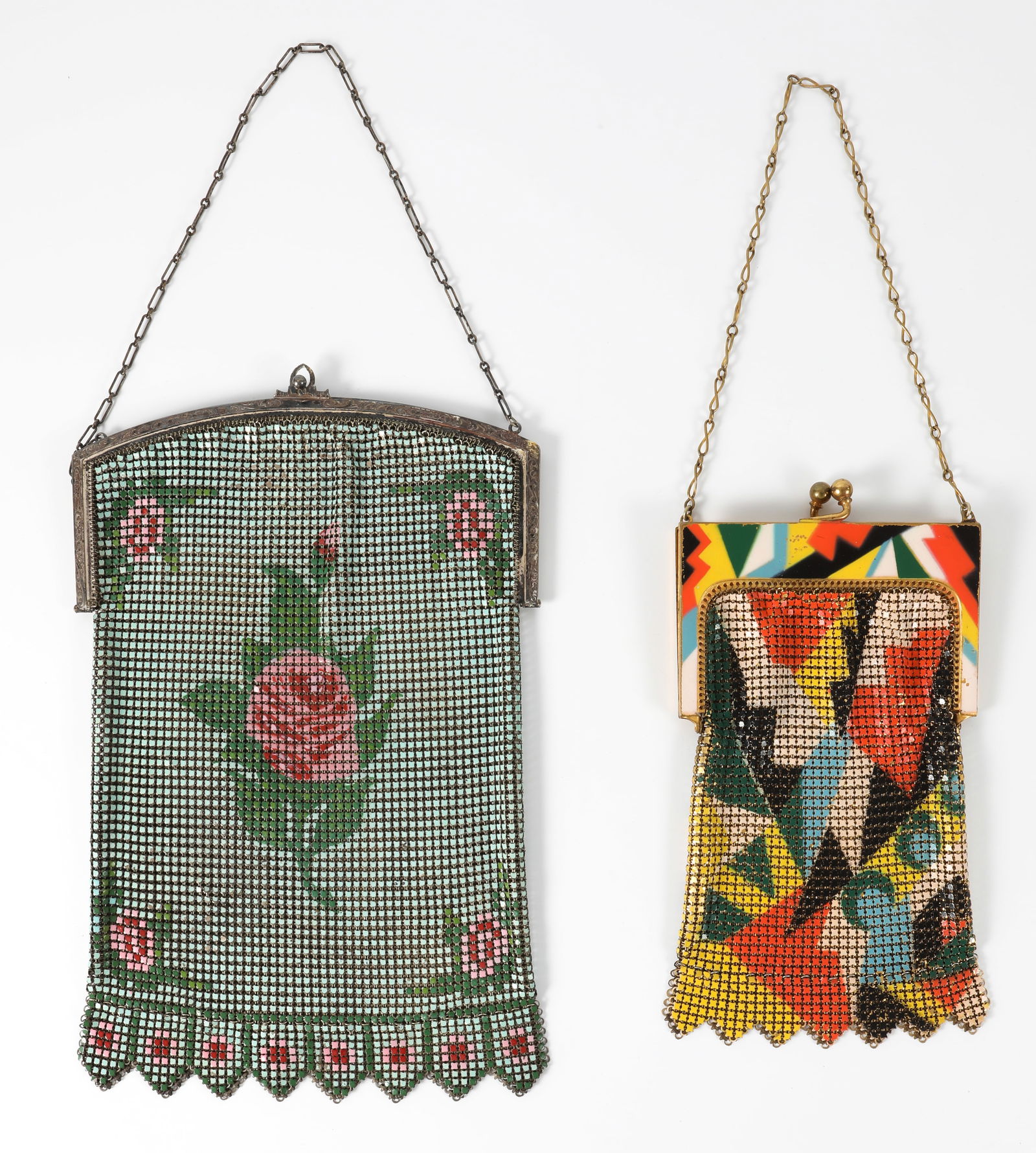 (2) VINTAGE PAINTED MESH PURSES (1 of 11)
