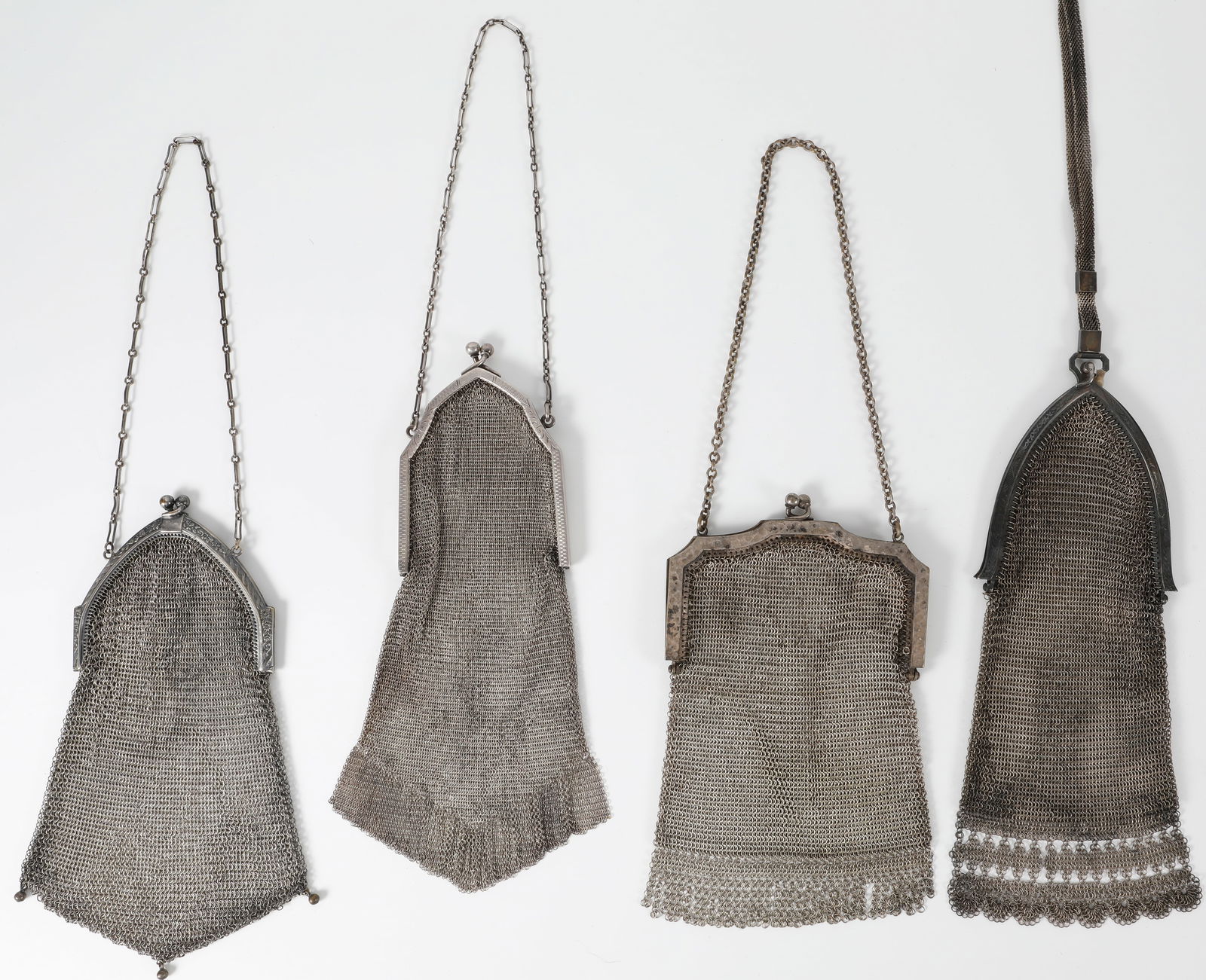 (4) ART DECO VINTAGE MESH PURSES - WHITING, ETC. (1 of 20)