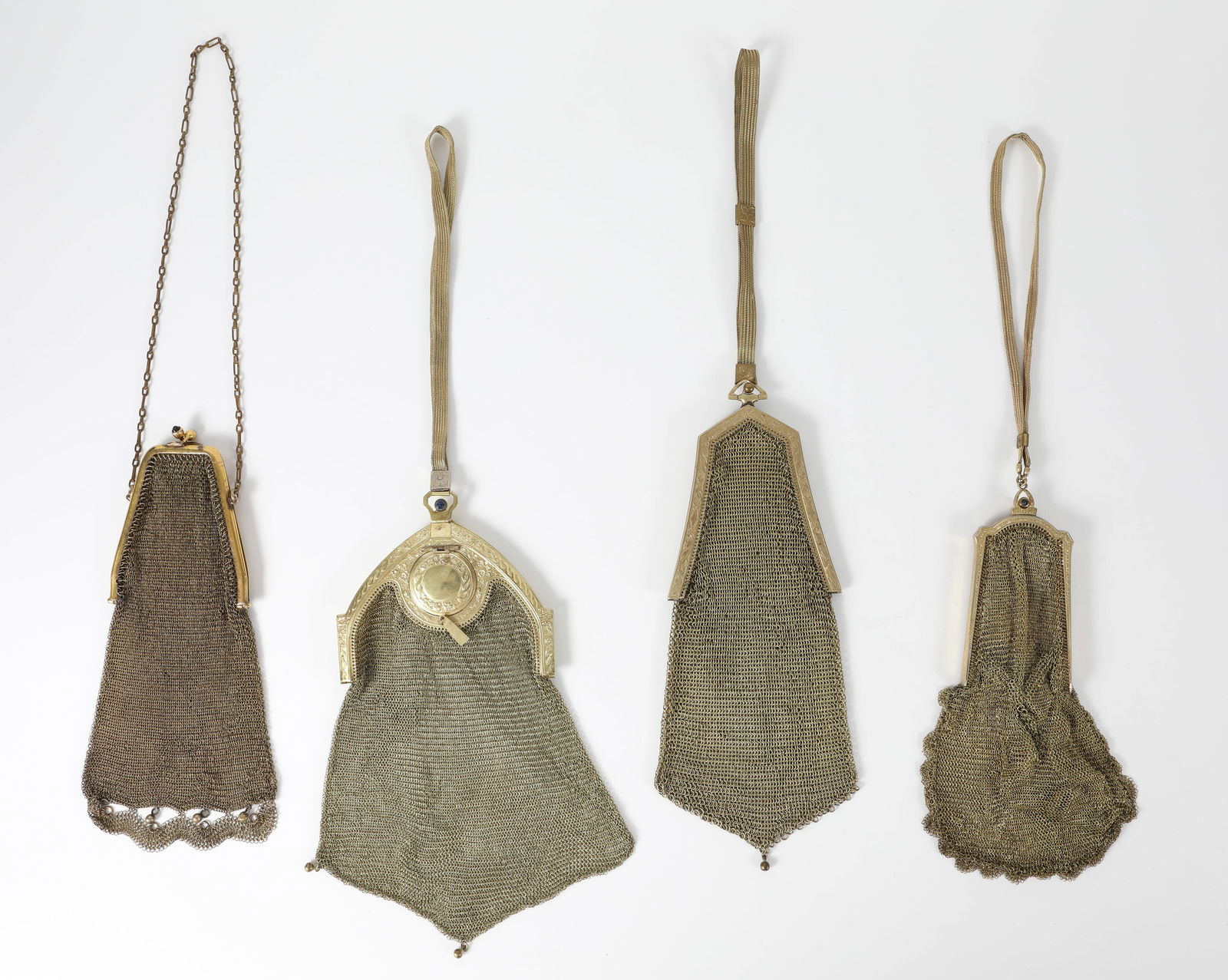 (4) ART DECO VINTAGE MESH PURSES - WHITING, ETC. (1 of 20)