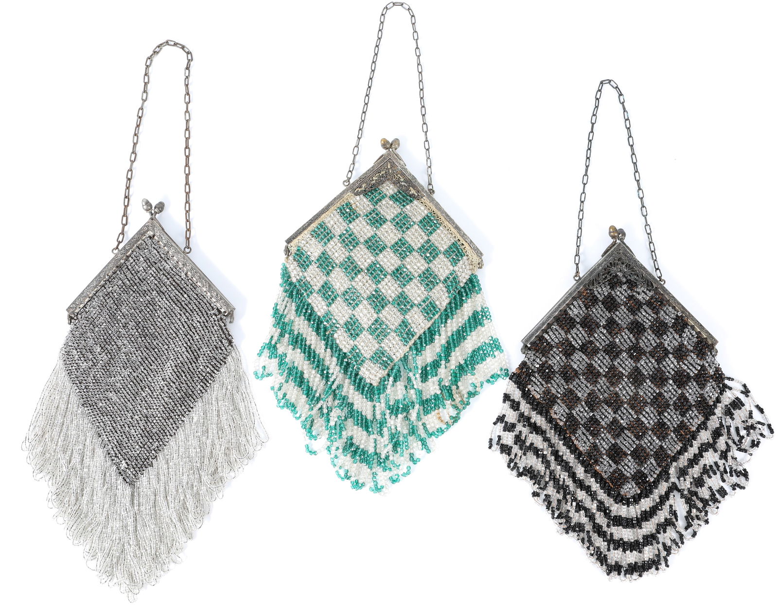 (3) VINTAGE BEADED HANDBAGS (1 of 13)