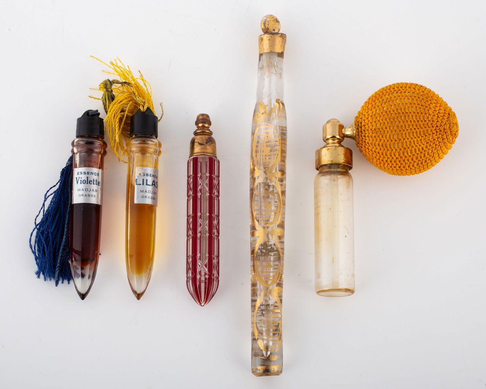 (5) VINTAGE PERFUME BOTTLES (1 of 6)