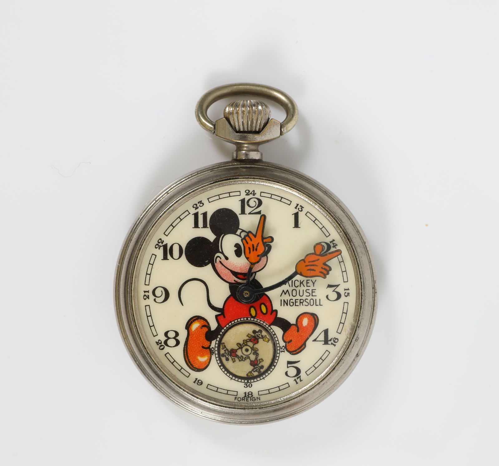 INGERSOLL MICKEY MOUSE POCKET WATCH (1 of 7)