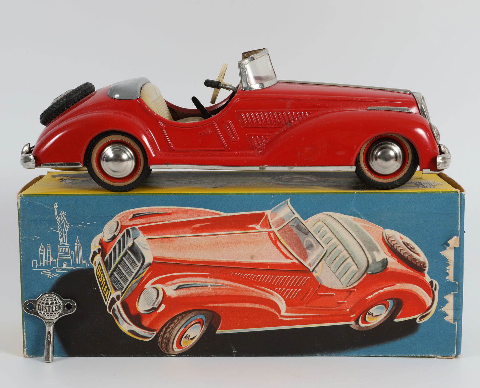 DISTLER WIND-UP MERCEDES with ORIGINAL BOX (1 of 14)