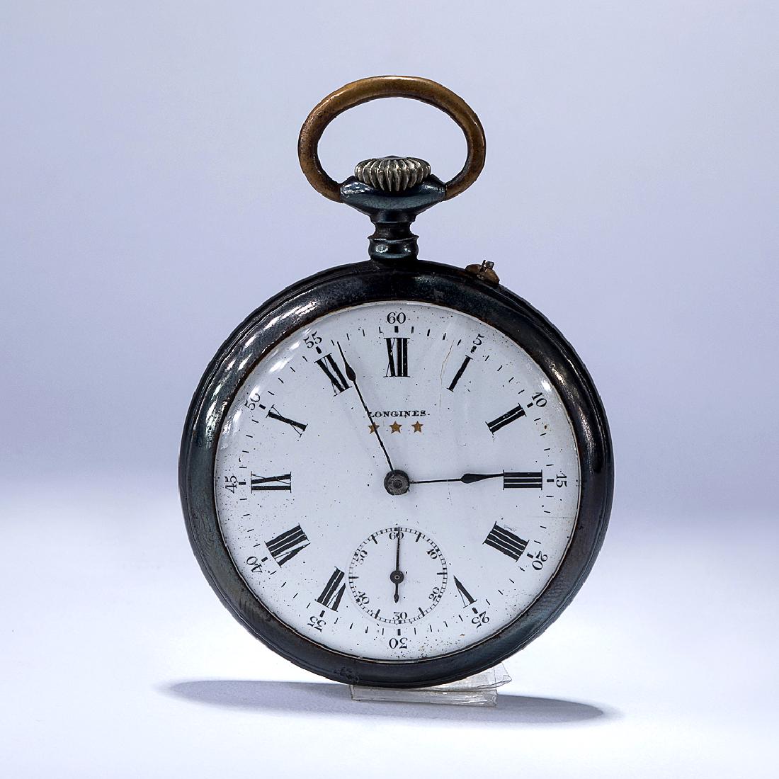 LONGINES A POCKET WATCH: 41 mm. diam