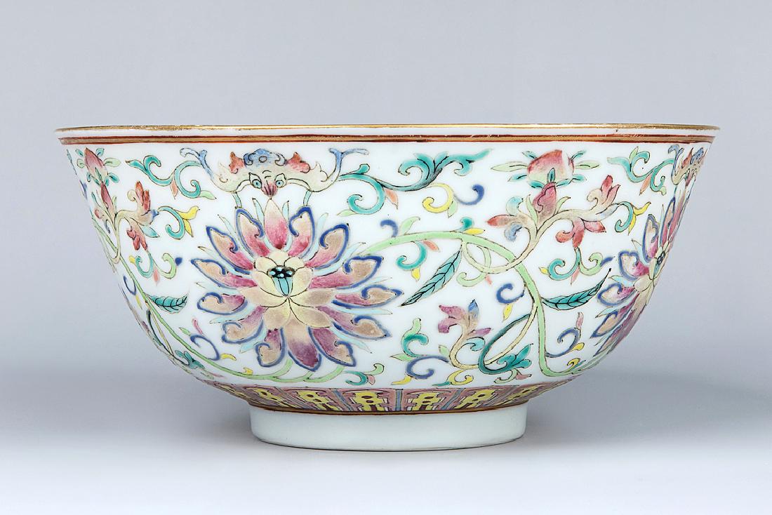CHINESE GUANGXU MARK  FAMILLE ROSE BOWL (1 of 2)