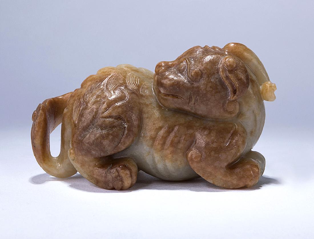 CHINESE ARCHAIC JADE CARVING OF 'TIANLU' (1 of 2)