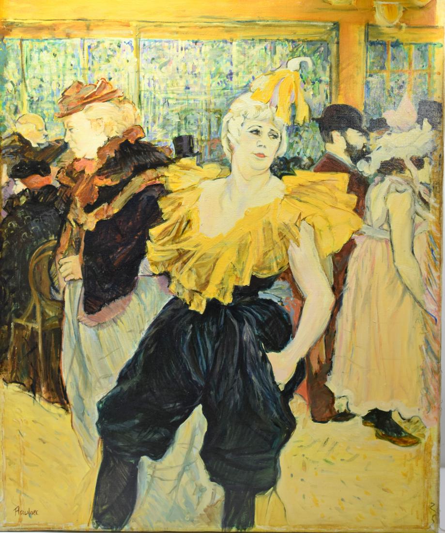 Oil picture on canvass, old, signed,68*73 cm (1 of 8)