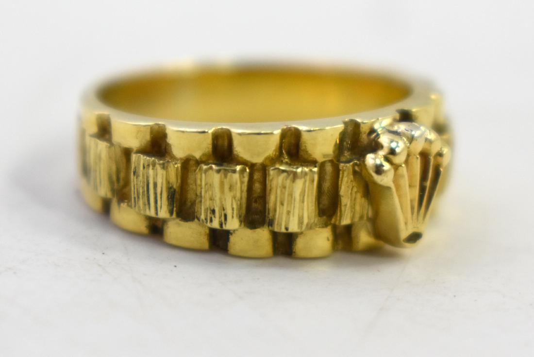 14K gold ring, signed by Rolex, weight 7.8 gram (1 of 6)