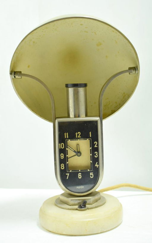 Lamp Art Deco Clock 1930s Marble Base Metal Lamp Dec 09 2018 Village Gallery In Israel