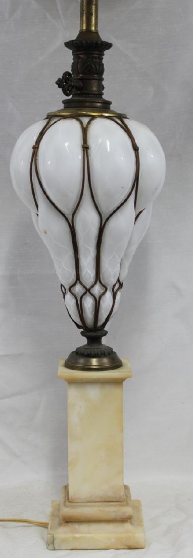 Italian Murano Mid Century Glass Lamp Base. (1 of 7)