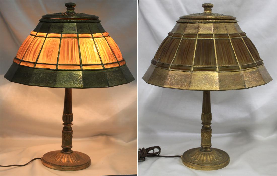 Tiffany Studios Adams Pattern Desk Lamp Base with (1 of 20)