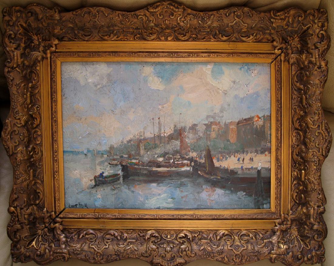 Late 19 early 20th century Dutch oil painting by Evert (1 of 4)