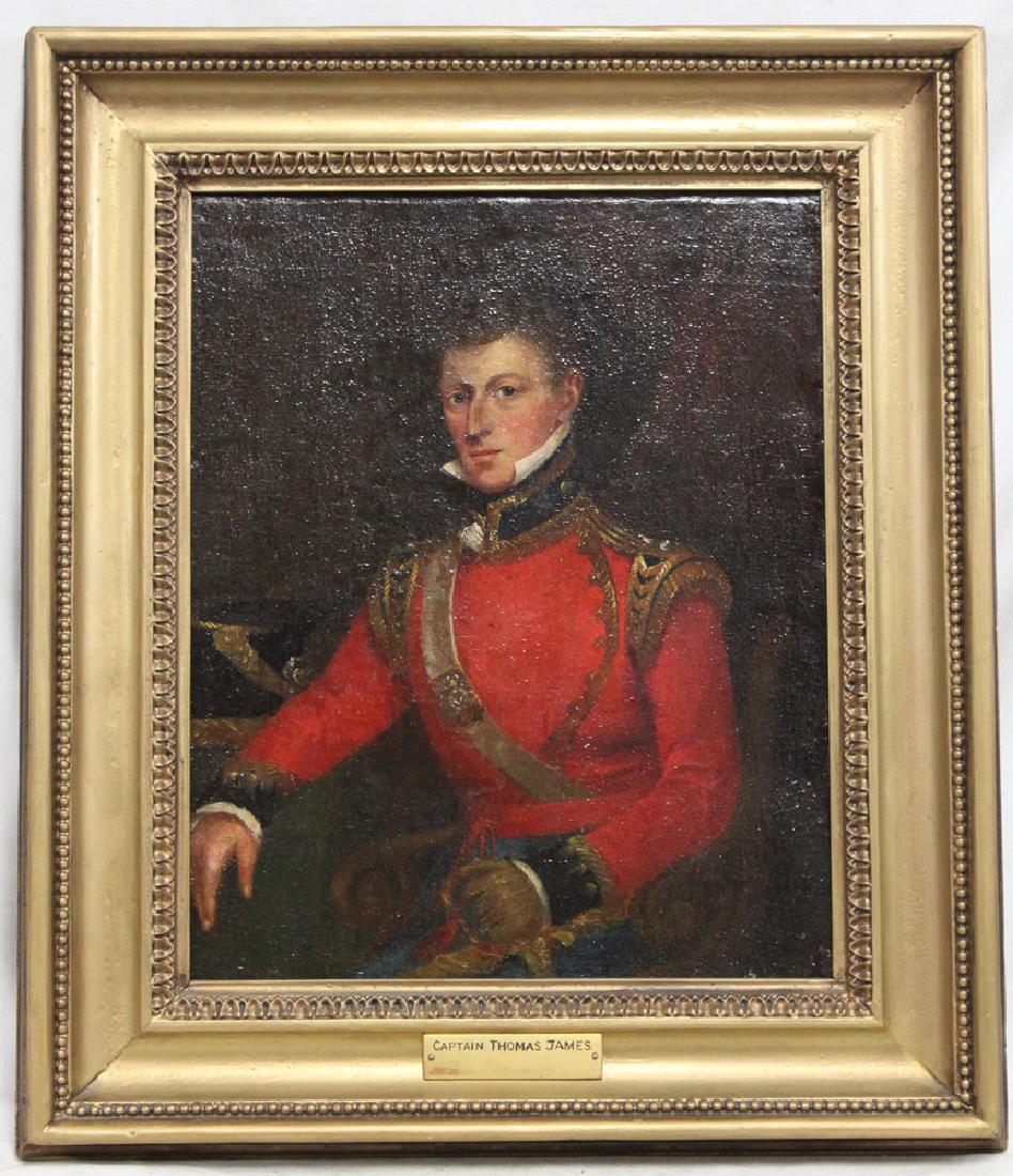 19 Century British School Oil On Canvas Painting of an (1 of 4)