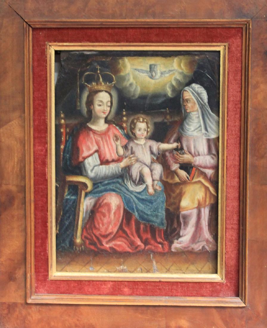 Spanish School 17th Century Oil on Panel Painting (1 of 6)