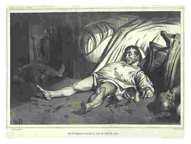 HONORE DAUMIER Rue Transnonain, le 15,4,1834 LD 135