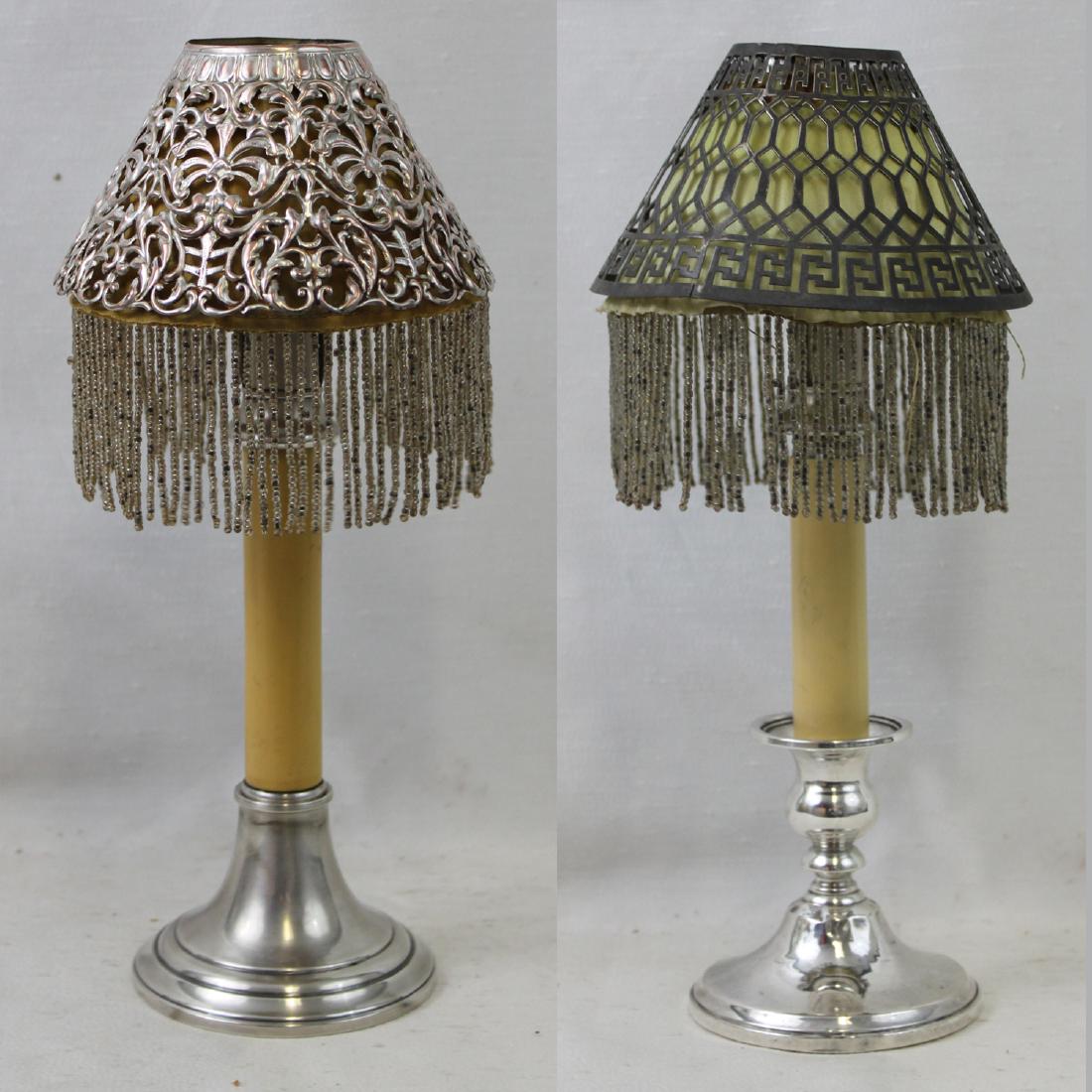 PAIR STERLING SILVER SINGLE LIGHT CANDLESTICK (1 of 8)