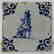 Pair of 17 Century Dutch Delft Blue Tiles - 2