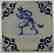 Pair of 17 Century Dutch Delft Blue Tiles - 4