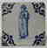 Set of Four (4) 17 Century Dutch Delft Blue Tiles - 4