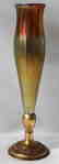 A Tiffany Furnaces Favrile Glass & Enameled Gilt Bronze