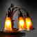 Tiffany Studios Three- Favrile light Piano Lamp - 2