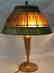 A Tiffany Studios New York Glass & Bronze Linenfold - 2