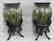 Pair of Hand-Painted Pottery (Porcelain) Vases on - 2