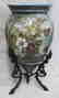 Pair of Hand-Painted Pottery (Porcelain) Vases on - 4