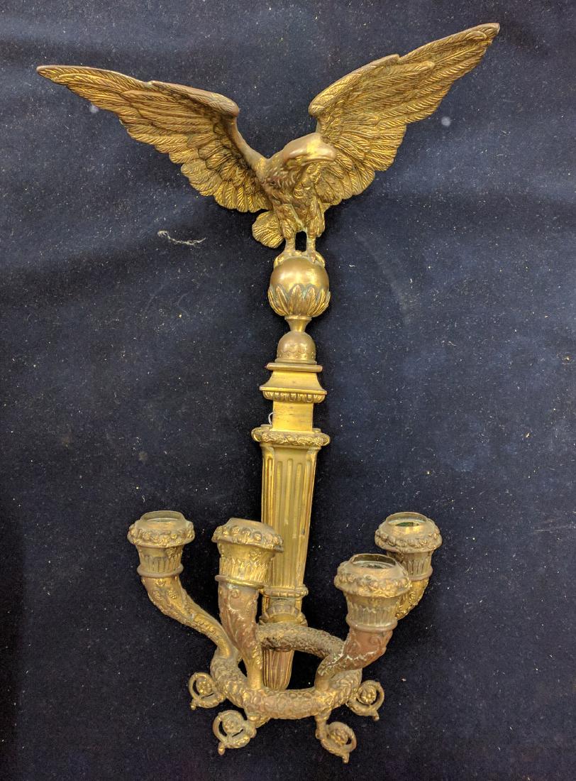 Napoleon III-style Gilt-bronze Wall Sconce (1 of 5)