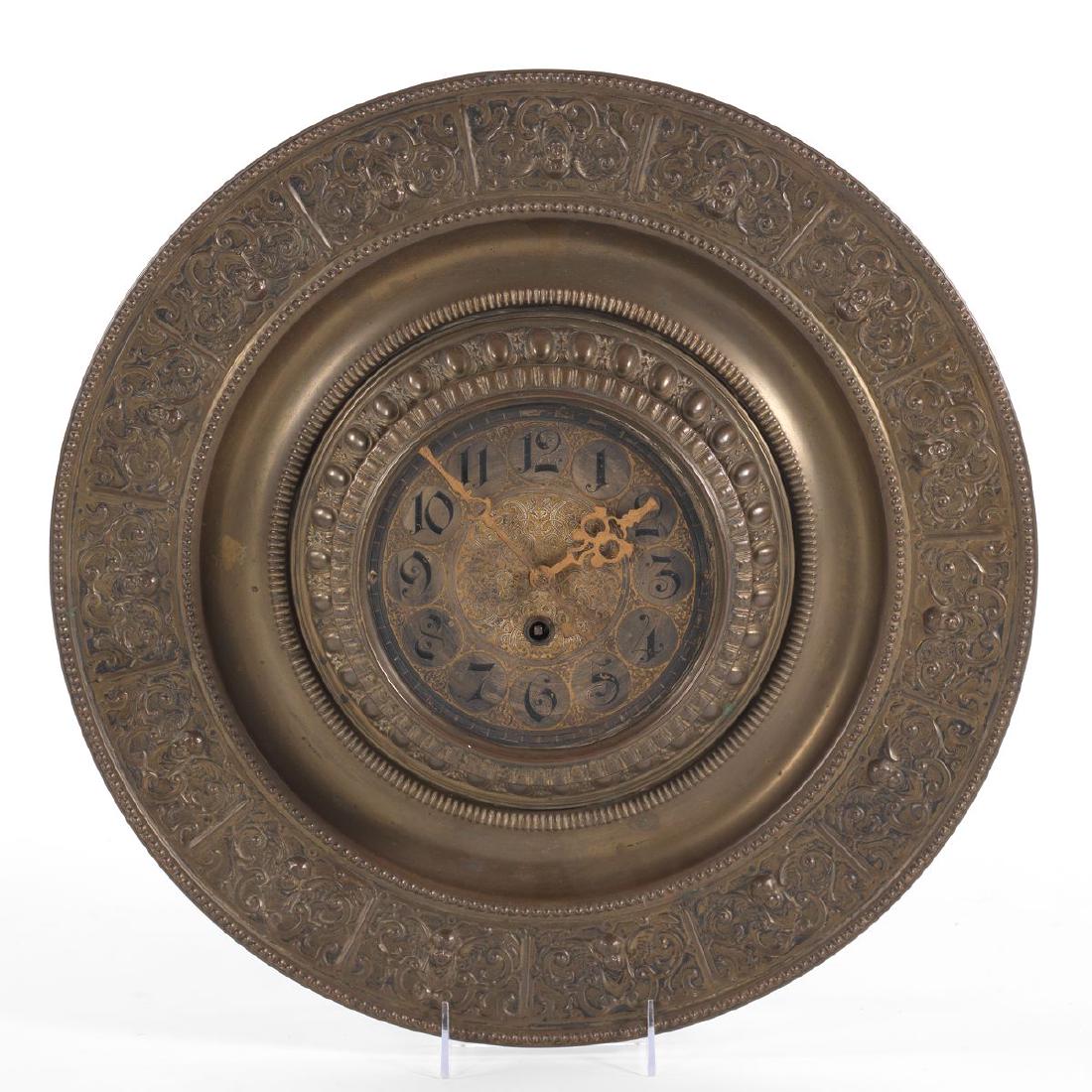 A Repousee Brass Wall Clock (1 of 4)