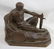 Pair of French 19 Century Bronze Figural Bookends - 2