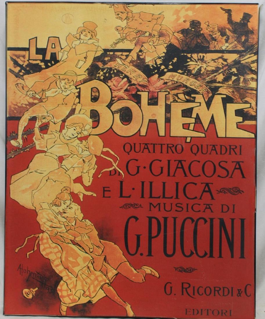 La Boheme Musica di Puccini Art Poster Print (1 of 6)
