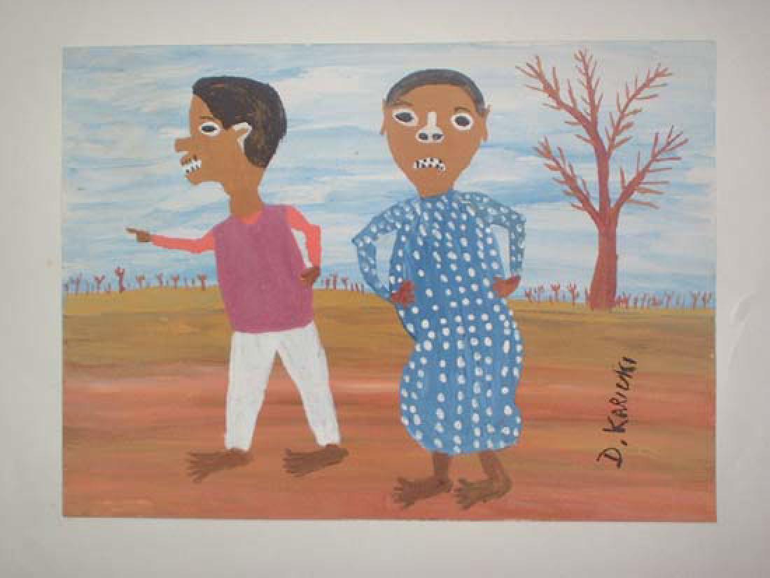 Watercolor and Gouache on Paper Painting by Daniel (1 of 5)