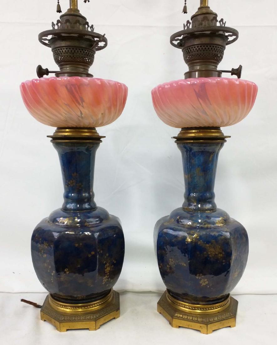 Early 19 Century Pair Luster and Enamel with Blown (1 of 6)
