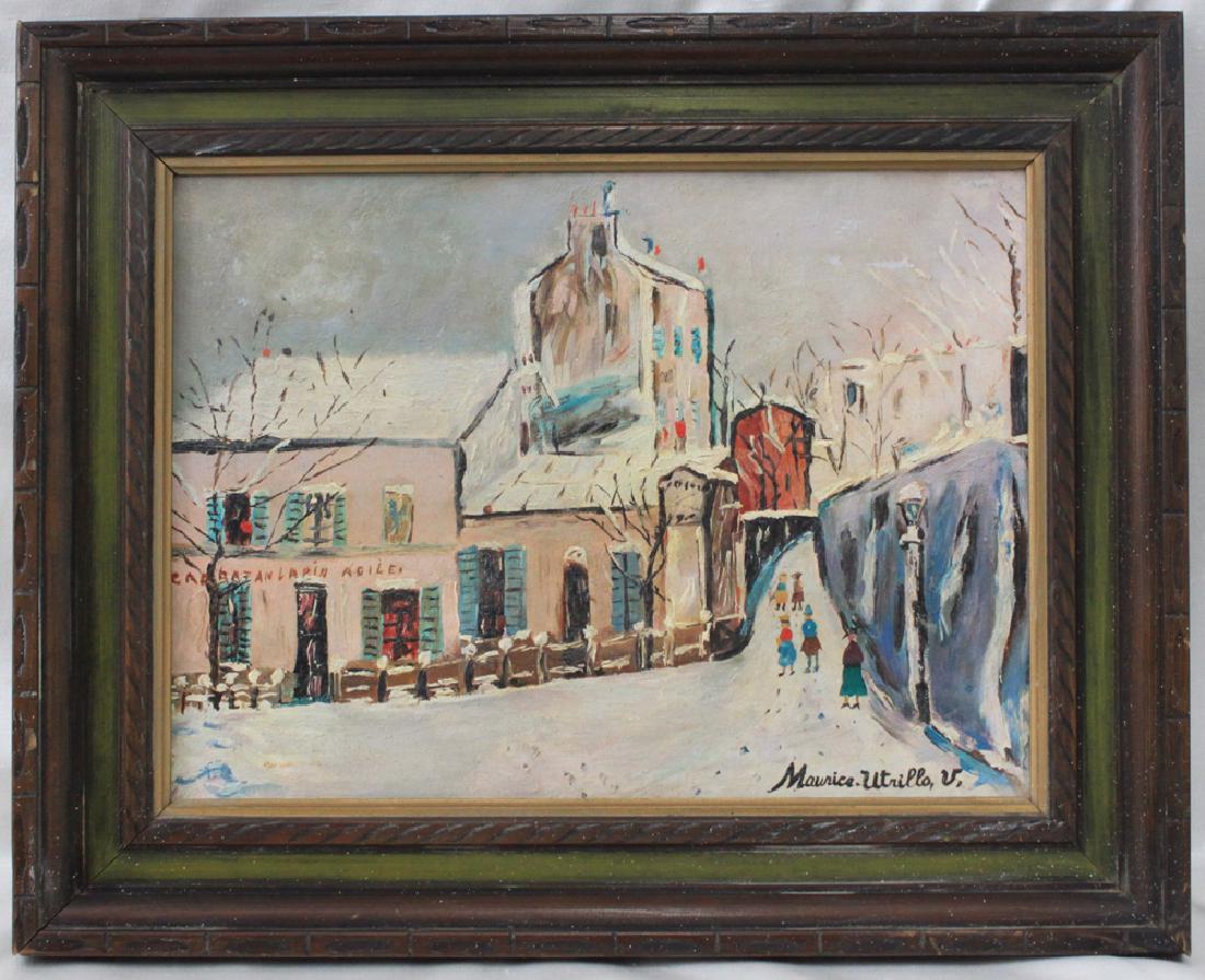 Old Oil On Canvas French Painting (1 of 5)