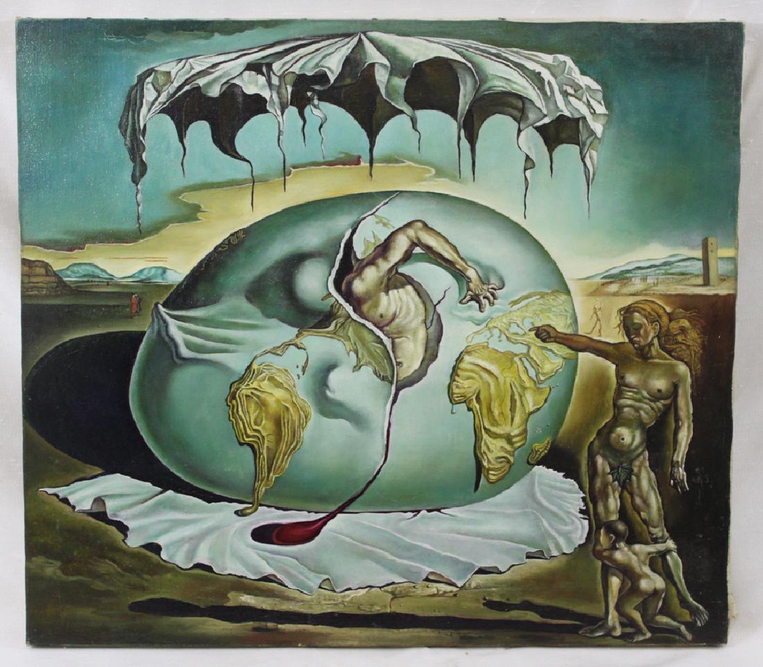 Abstract Oil on Canvas Painting (1 of 3)