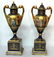 Late 19th century Pair of Vienna Porcelain Covered Urns