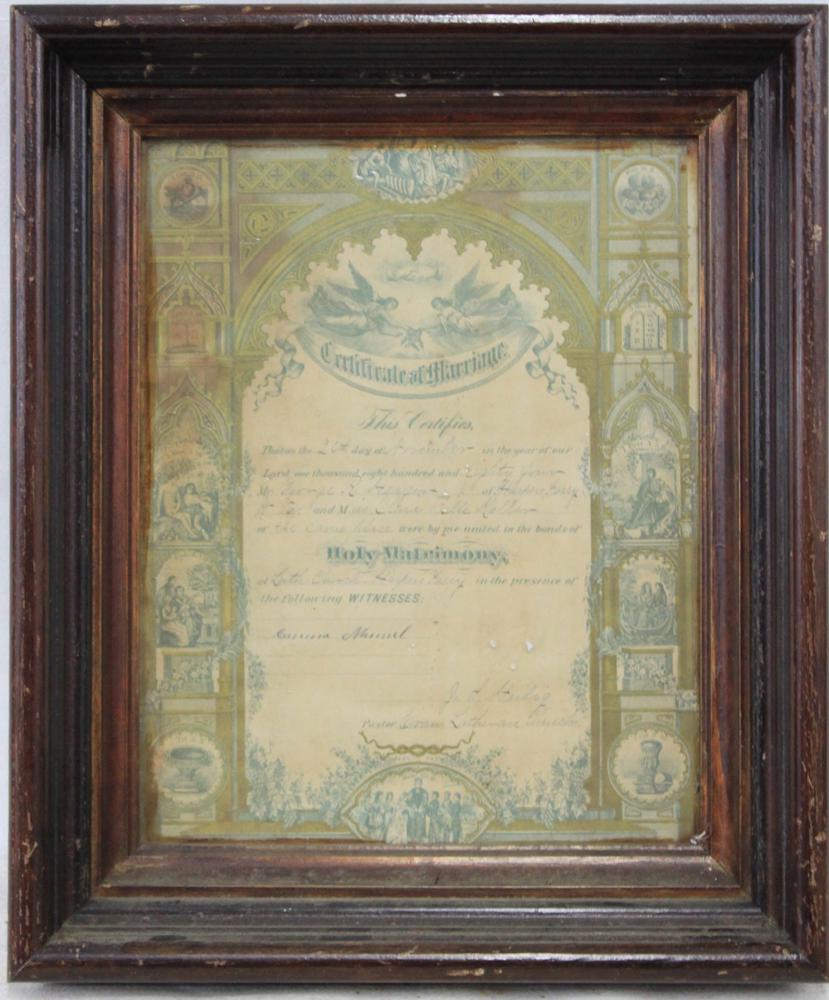 Mirage Certificate dated 1884 Heaper and Clara Belle (1 of 6)