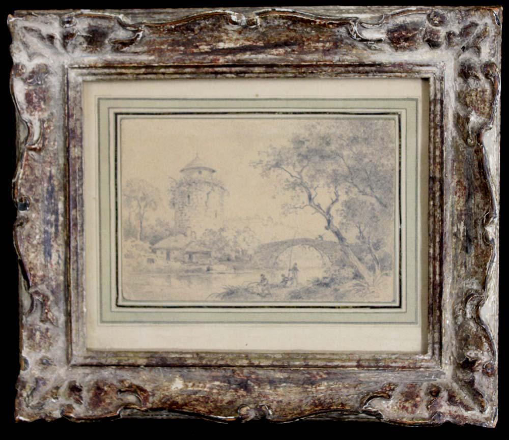 Dutch 17 Century Landscape Pencil Drawing (1 of 6)