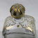Vintage Liquor Bottle with Gold Trim and Ground Glass - 2