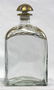 Vintage Liquor Bottle with Gold Trim and Ground Glass - 4