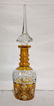 Bohemian Amber Color Cut-to-Clear Decanter