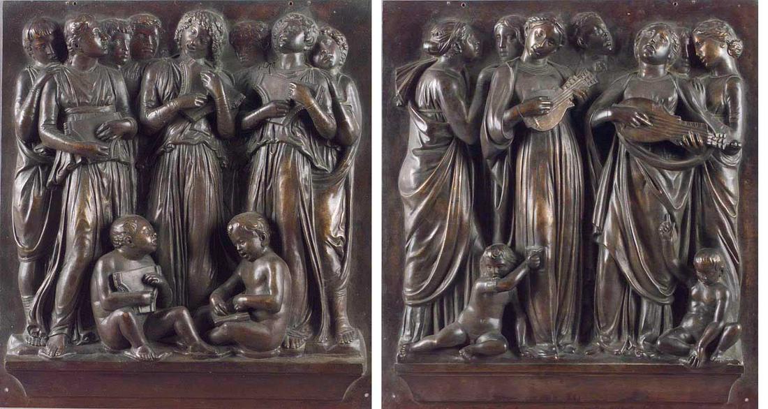 Pair 19th Century French Bronze Plaques (1 of 4)