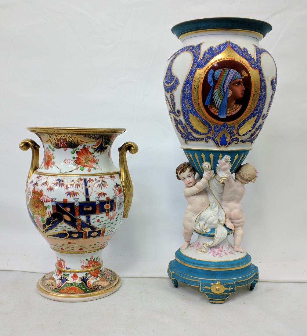 Two Continental Porcelain Vase (1 of 9)