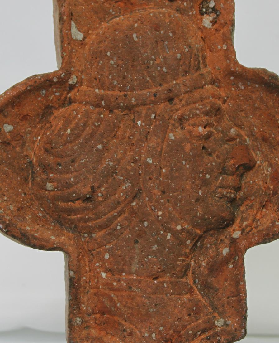 17 Century Dutch Delft Red Tile (1 of 5)